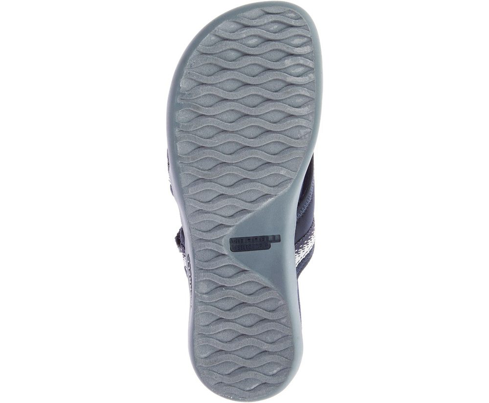Merrell Sandals Navy/Grey - District Muri Wrap - Womens 47RCJLKVG
